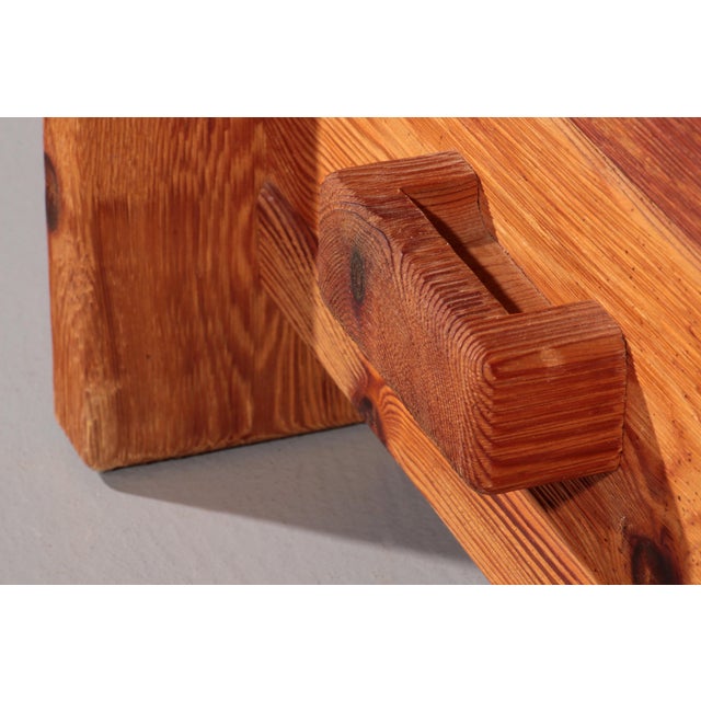 Scandinavian Brutalist Pine Cabinet by Hans Frydendal, 1970 For Sale - Image 3 of 12