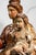 Wood Large Antique 19th Century Mary Jesus Statue Carved Polychrome Wood Religious Sculpture For Sale - Image 7 of 18