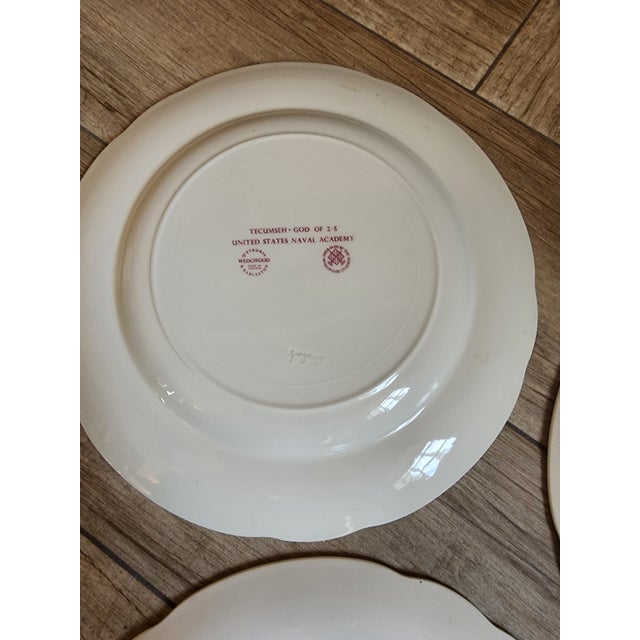 United States Navy Wedgwood Mulberry Plates For Sale - Image 4 of 11