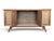 Wood Restored Mid-Century Modern Walnut Media Console With Cane & Tambour Doors For Sale - Image 7 of 11