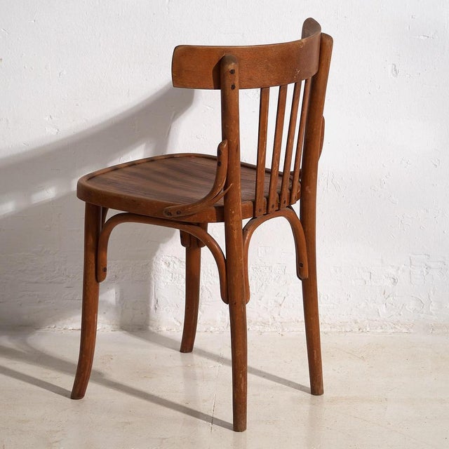 Brown Bistro Chairs from tThonet, 1900s, Set of 2 For Sale - Image 8 of 15