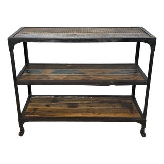 Industrial Farmhouse Reclaimed Wood Shelf For Sale