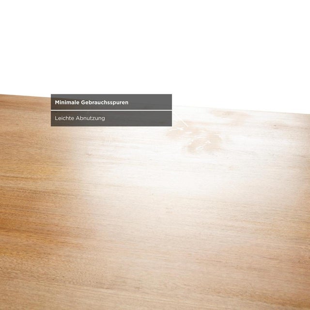 Brown Extendable Dining Table in Walnut For Sale - Image 8 of 16