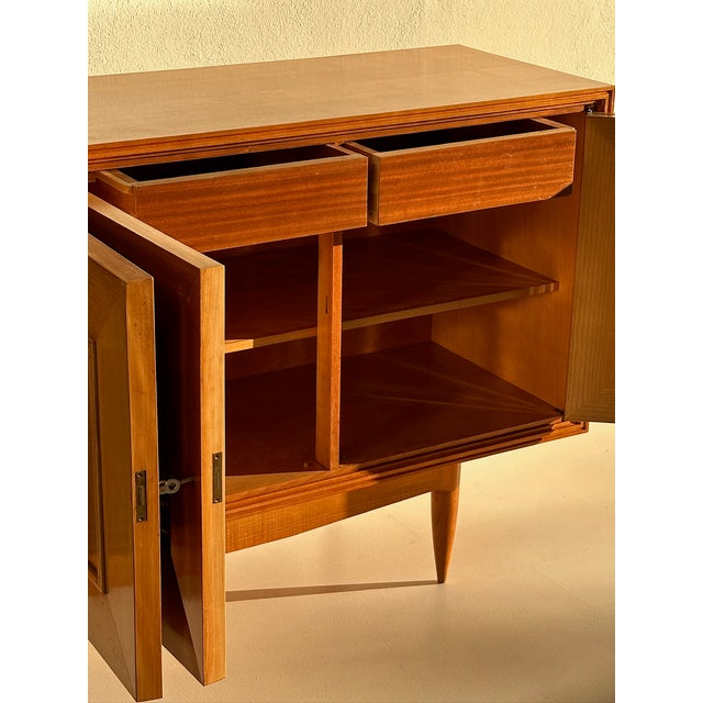 1950s Ash Sideboard with Four Seasons Panels attributed to Pierluigi Colli, 1950s For Sale - Image 5 of 15