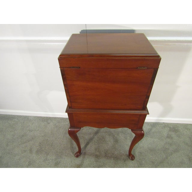 Henkel Harris Solid Cherry Wine Chest For Sale - Image 14 of 14