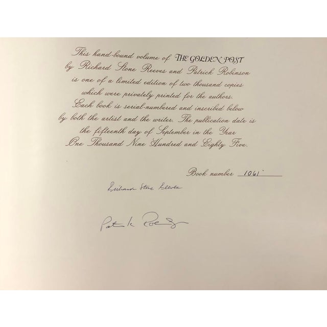 Traditional "The Golden Post" 1985 Reeves, Richard Stone & Robinson, Patrick (Signed) For Sale - Image 3 of 9