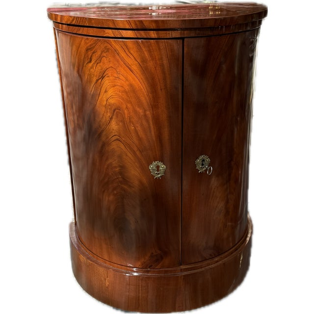 Biedermeier Demi Lune Half-Cabinet For Sale - Image 16 of 16