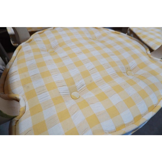 Set of 10 French Country Ladder Back Painted Chairs For Sale - Image 18 of 18