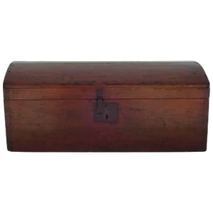 19th Century American Pine-Domed Top Storage Box