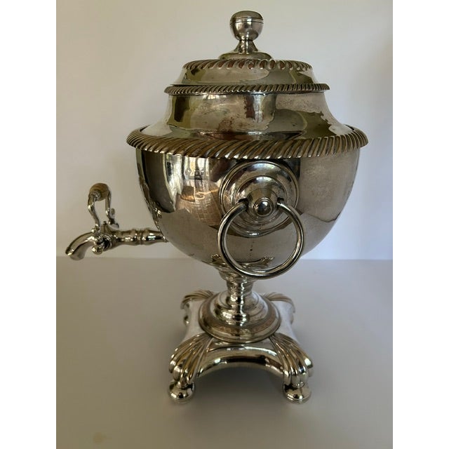 Antique Silver-Plated Coffee Samovar For Sale In West Palm - Image 6 of 13