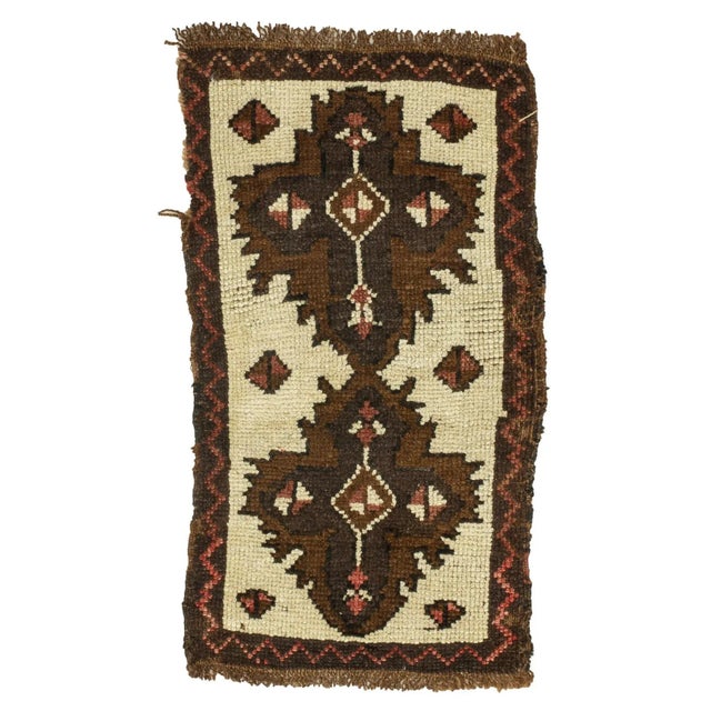 Vintage Mid Century Hand-Knotted Rug For Sale - Image 4 of 4