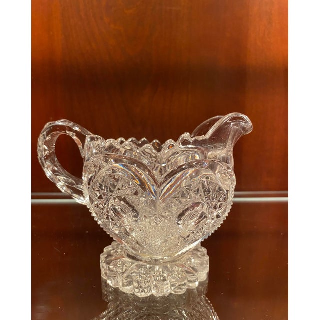 Late 19th Century Stunning! American Brilliant Period (Abp) 1800’s-Early 1900’s Rare Cut Glass Antique Creamer / Multi Purpose Piece. With Sparkling, Intricate Details For Sale - Image 5 of 12