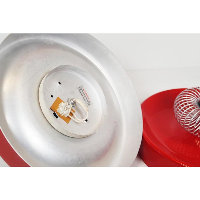 Space Age Spring Wall Lamps by Elektrofém, Hungary, 1970s, Set of 2 For Sale - Image 6 of 9
