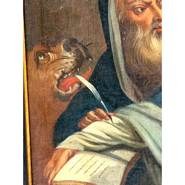 Italian Old Master Painting of Saint Mark the Evangelist with Lion, 1680–1750 For Sale - Image 10 of 16