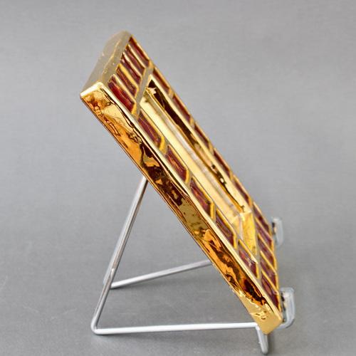Vintage French Ceramic Mirror by François Lembo, 1970s For Sale - Image 4 of 18