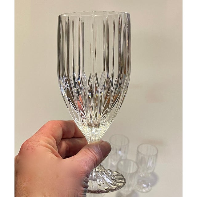 Postmodern Late 20th Century Mikasa "Park Lane" Crystal Iced Tea Goblets - Set of 8 For Sale - Image 3 of 6