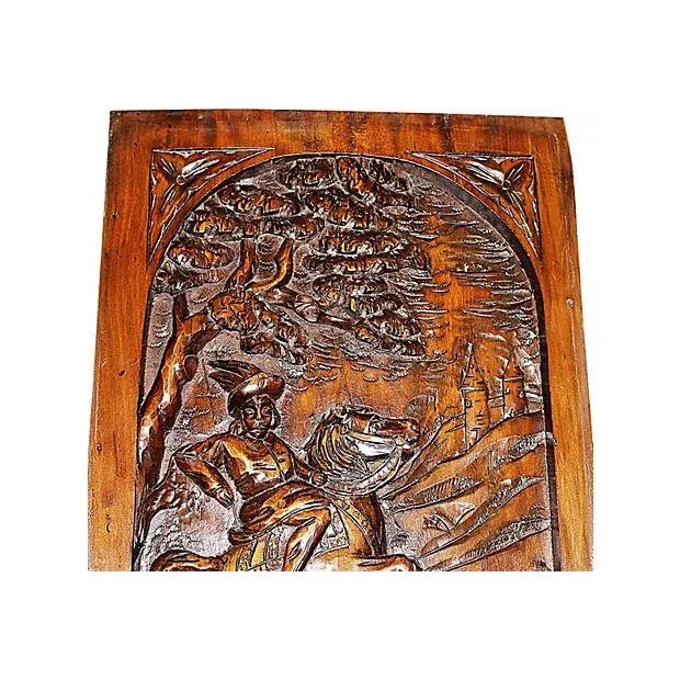 Mid 19th Century French Architectural Wood Carving Panel Plaque For Sale - Image 4 of 8
