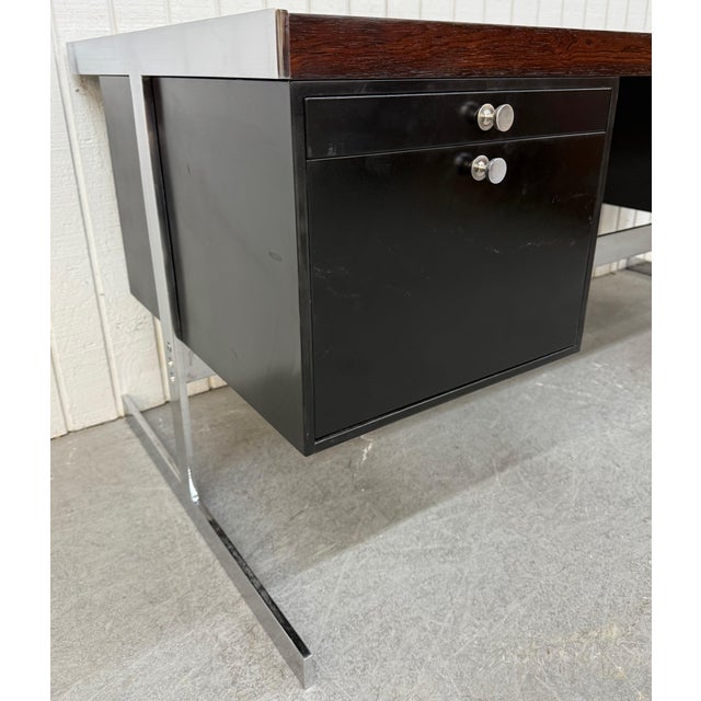 Mid 20th Century Mid-Century Modern Hugh Acton Style Rosewood Executive Desk For Sale - Image 5 of 13
