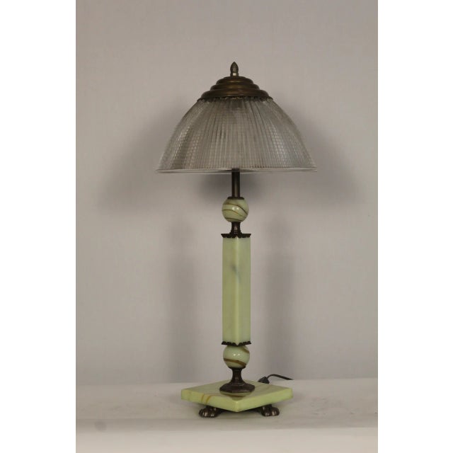 Early 20th Century Early 20th Century Akro Agate Table Lamp For Sale - Image 5 of 8