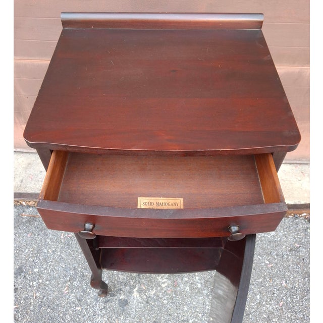 Chocolate Victorian Solid Mahogany Sheet Music Cabinet, Circa 1880s For Sale - Image 8 of 12