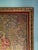 A beautifully detailed vintage woven tapestry featuring a romantic medieval-style scene with elegantly dressed figures on...
