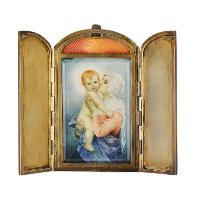 Frame with the Image of the Madonna and Child, 1890s For Sale - Image 9 of 9