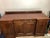 Solid mahogany English style credenza or sideboard with plenty of storage space. Interior shelving also solid mahogany...
