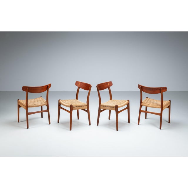 Carl Hansen & Søn CH23 Dining Chairs by Hans J. Wegner for Carl Hansen & Søn, 1960s, Set of 4 For Sale - Image 4 of 17