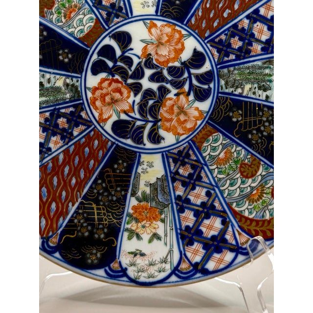 Ceramic Antique Imari Plate -Early 20th Century For Sale - Image 7 of 10