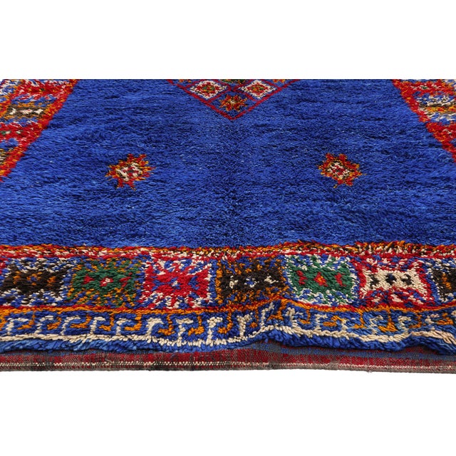 Berber Tribes of Morocco Vintage Beni M'Guild Moroccan Rug, 06'00 X 11'05 For Sale - Image 4 of 10