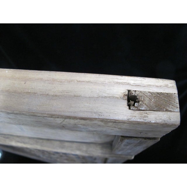 Brown Chinese Carved Lattice Bird Pagoda Foo Dog Wood Window Shutter Screen Art Panel For Sale - Image 8 of 15