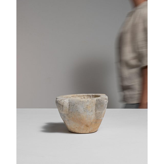 19th Century France Antique White Marble Serving Piece For Sale - Image 4 of 15