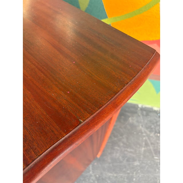 Traditional Antique Mahogany Serpentine Tallboy on Clawfoot Casters For Sale - Image 3 of 11