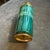 Mid-Century Modern 1950s Mid-Century Modern Green Goatskin and Brass Cocktail Shaker by Aldo Tura For Sale - Image 3 of 11
