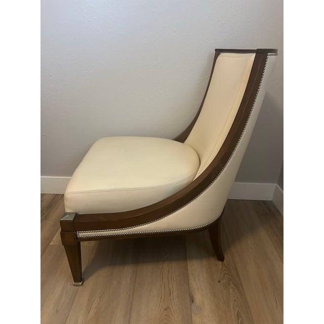 William Switzer William Switzer Andre Arbus Collection Slipper Accent Chair For Sale - Image 4 of 12