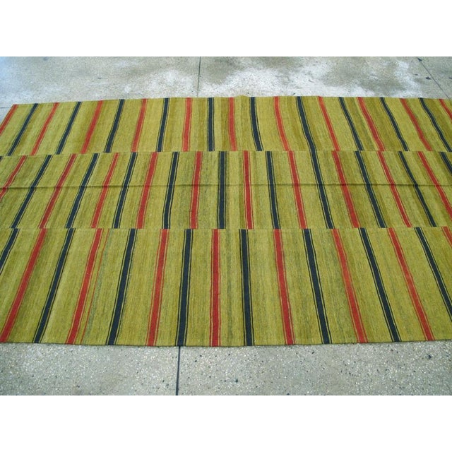 Mid 20th Century Galerie Shabab Collection Mid-20th Century Turkish Flatweave Kilim Accent Rug For Sale - Image 5 of 7