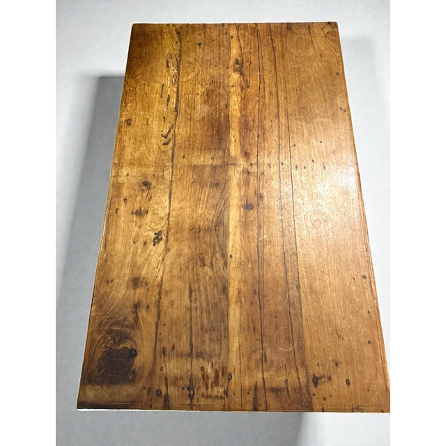 Large 19th-Century Indian Teak Low Table, Rajasthan For Sale - Image 9 of 10