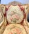 Pair of French Louis XV Style Floral Bergeres Chairs With Matching Ottomans For Sale - Image 4 of 9