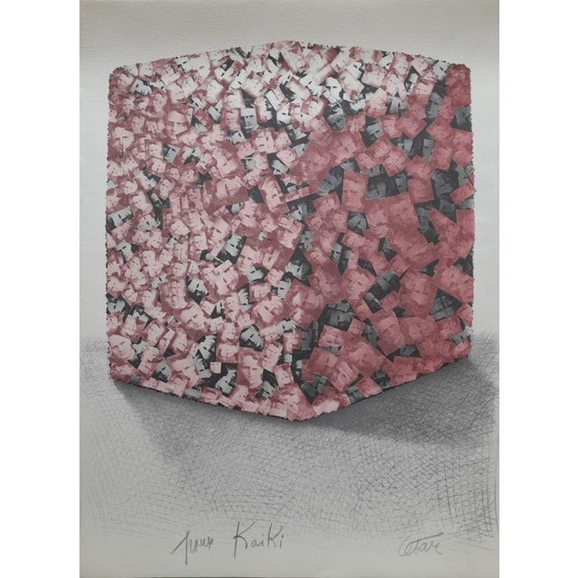 Lithograph, 1998 Handsigned by the artist in pencil and Dedicated "Pour Kaiki" Edition : 300 In this handsome vertical-...