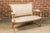 French Directoire Settee with Painted Garlands, Upholstery and Diamond Motifs For Sale In Atlanta - Image 6 of 12