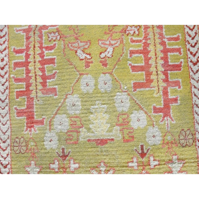 Textile Antique Turkish Oushak Tree-of-Life Rug, Western Anatolia, Circa 1900 For Sale - Image 7 of 11