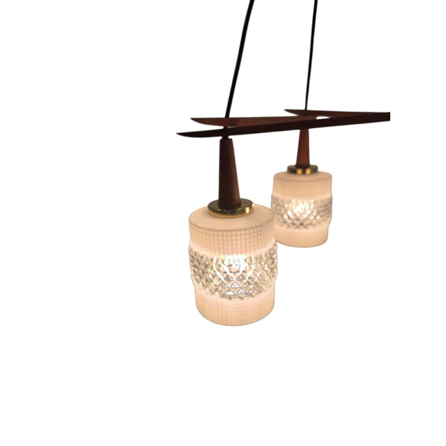Danish Pendant Lamp in Teak Wood, 1960s For Sale - Image 11 of 18