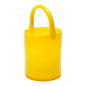 Blown Yellow Opaline Glass Pail / Ice Bucket, C. 1950