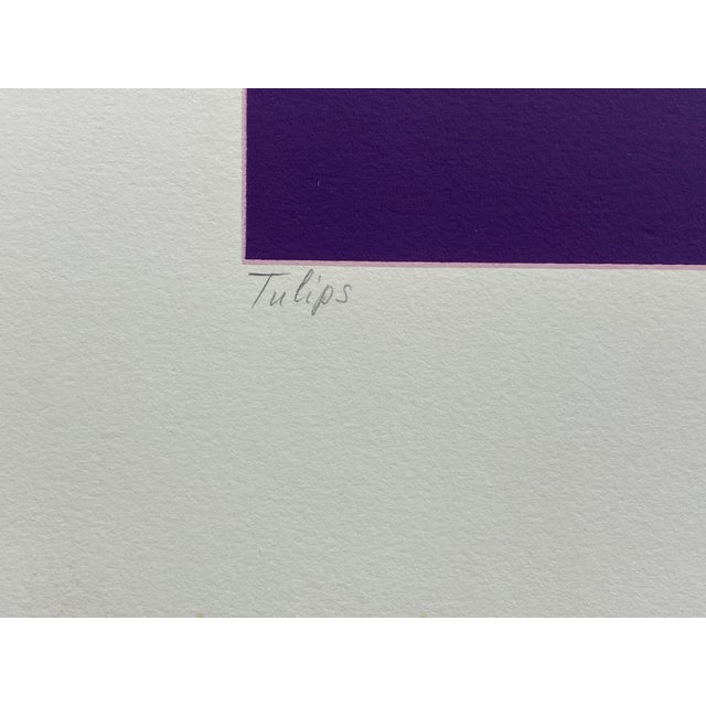 Post Modern Serge Samama Tulips Serigraph, 1983 For Sale - Image 10 of 14
