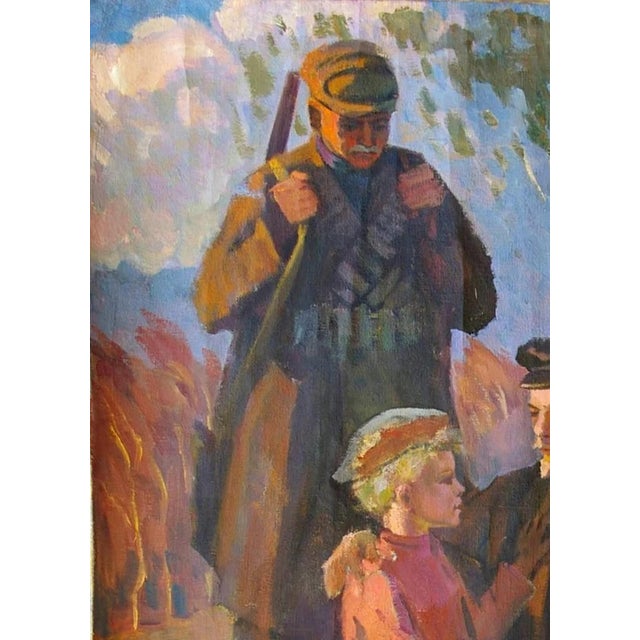 FREE SHIPPING worldwide. The painting will be rolled up and packed securely in a special protective tube. Note: The...