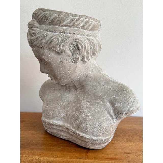 English 1990s Lady Head Cast Cachepot Planter For Sale - Image 3 of 7