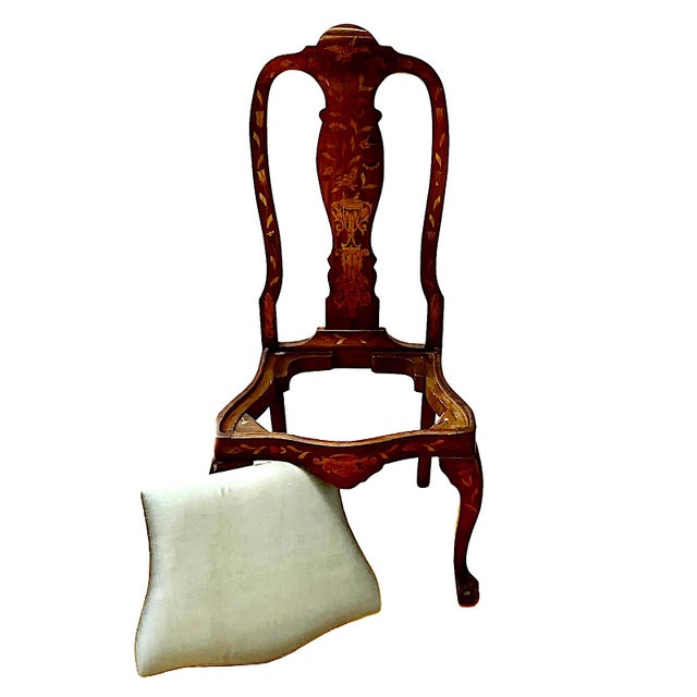 Pair of 19th-Century Dutch-Style Inlaid Side Chairs For Sale - Image 13 of 13