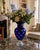 Vintage Crystal Blue Vase, 1950s For Sale - Image 11 of 12
