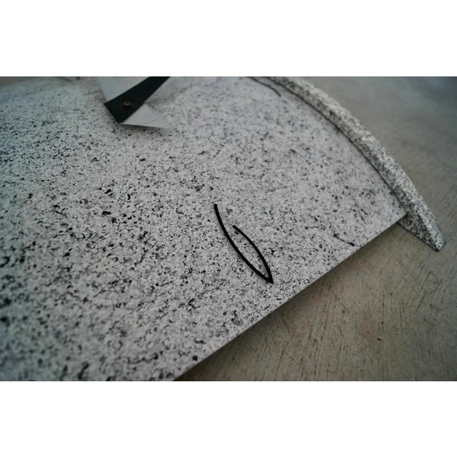 Gray 1980's Postmodern Memphis Style Wall Clock For Sale - Image 8 of 13