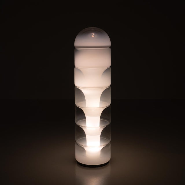 White Model LT316 Sfumato Floor Lamp by Carlo Nason for Mazzega, 1970s For Sale - Image 8 of 8